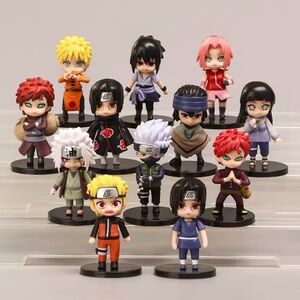 Naruto Figurine Set of 6 random - Multicolor